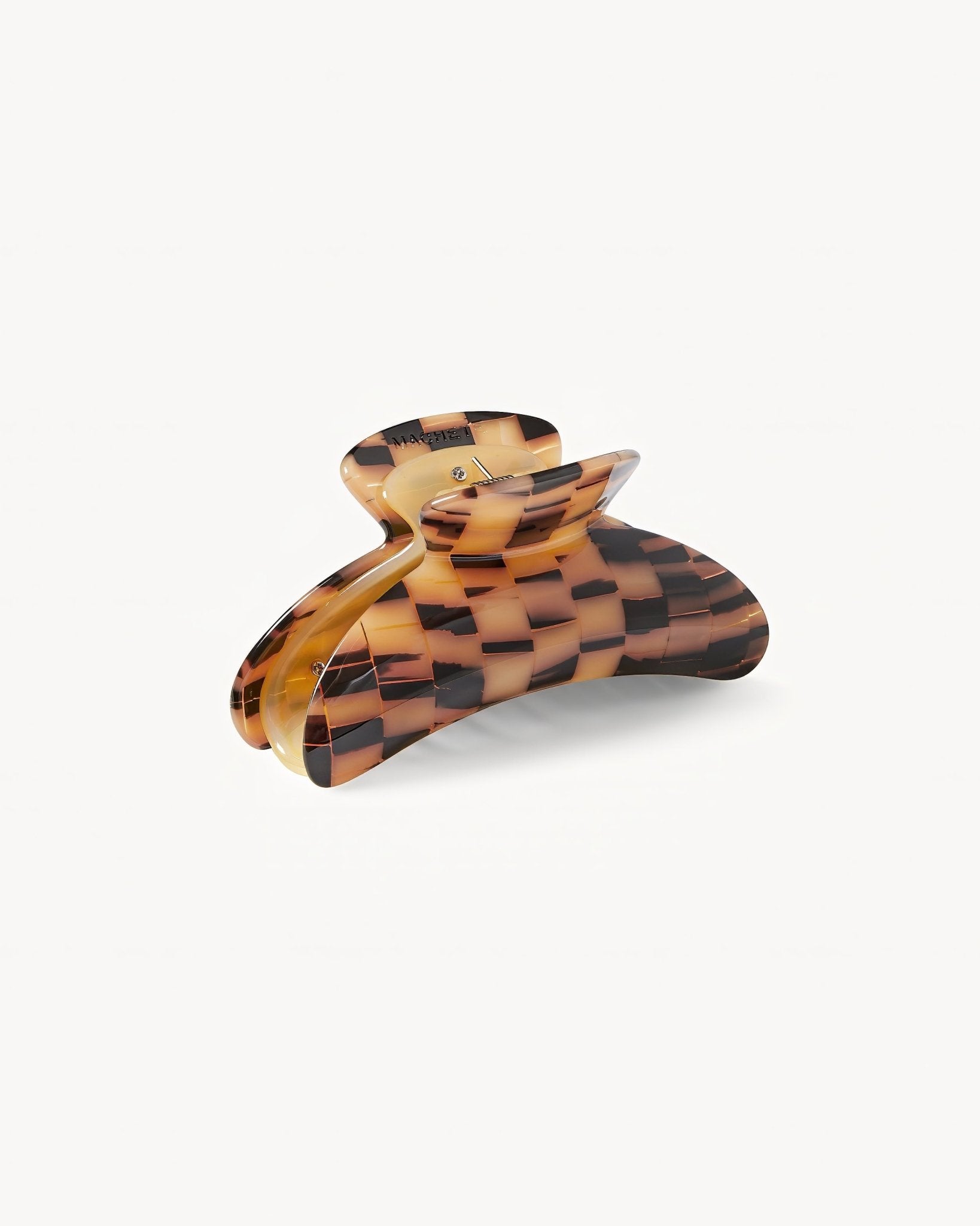 Grande Heirloom Hair Claw in Blonde Checker