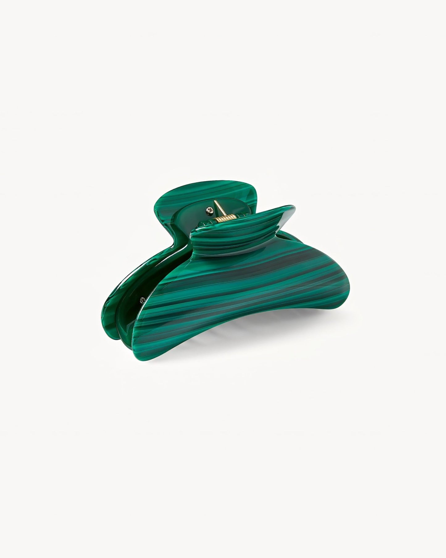Grande Heirloom Hair Claw in Malachite