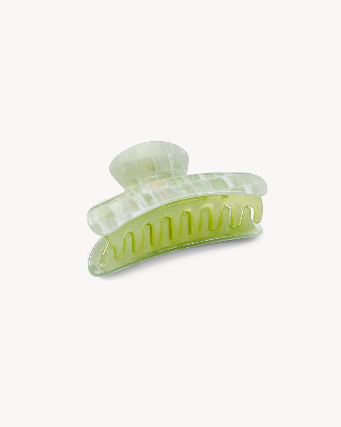 Grande Heirloom Claw in Mint Shell Checker - MACHETE