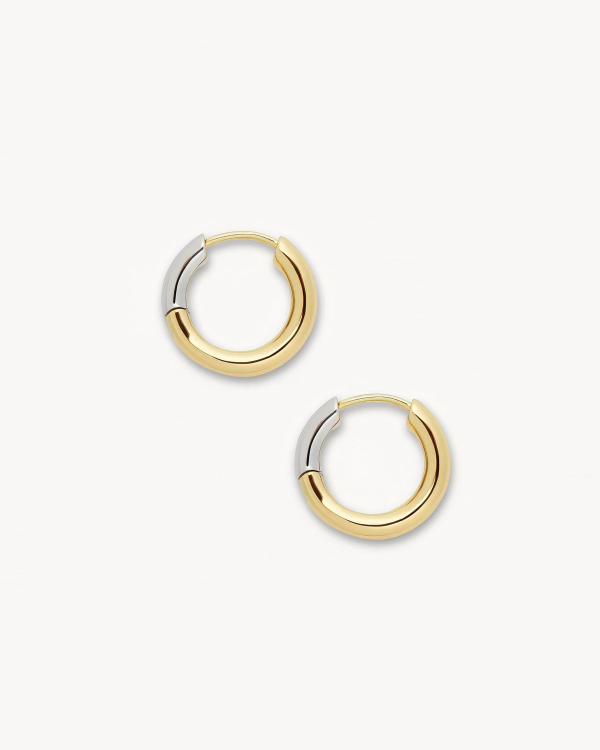 Hinge Hoops in 3/4 Gold
