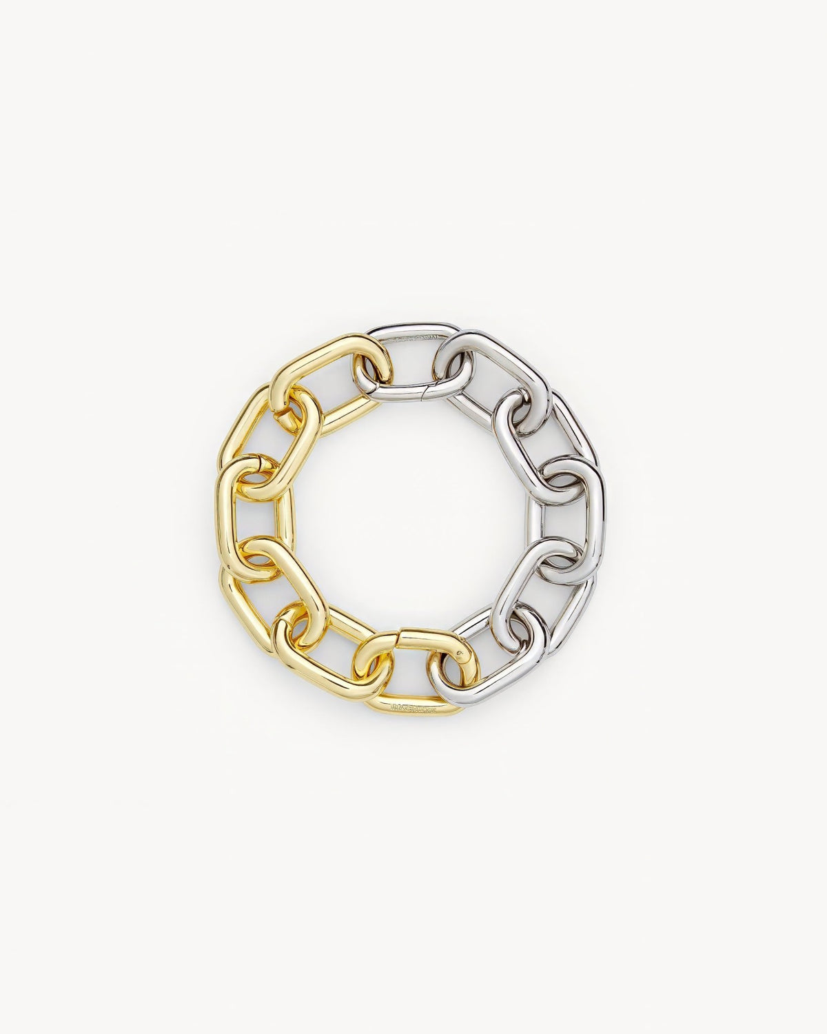 Interchangeable Link Bracelet in Gold + Silver