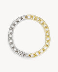 Interchangeable Link Necklace in Gold and Silver Split