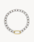 Interchangeable Oval Link Necklace in Silver