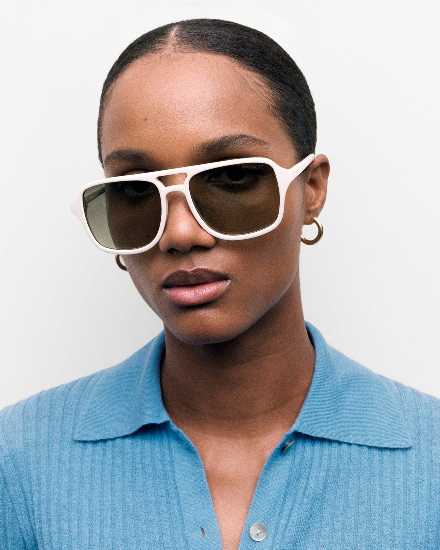 Jane Sunglasses in White - MACHETE