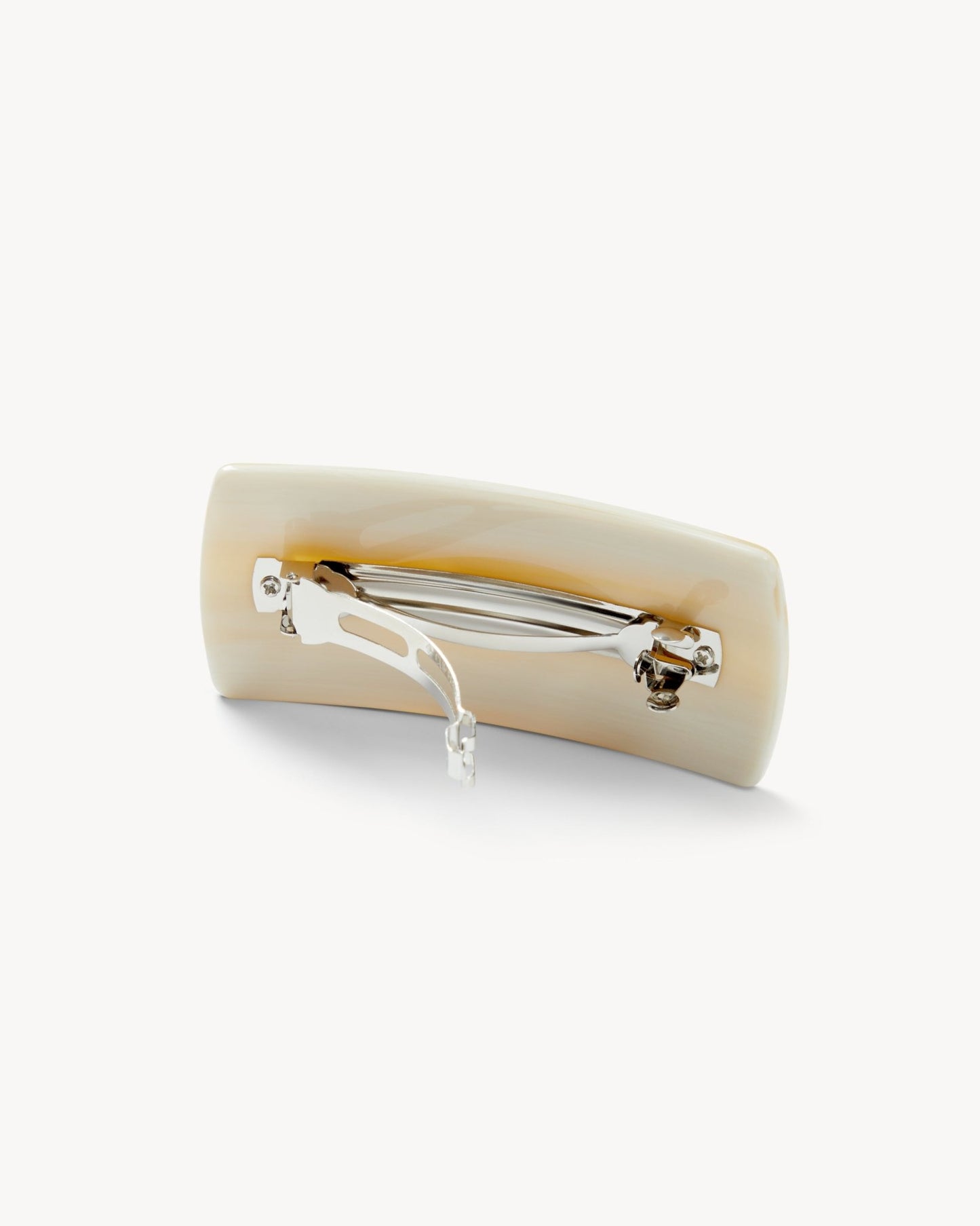 Jumbo Box Barrette in Alabaster - MACHETE