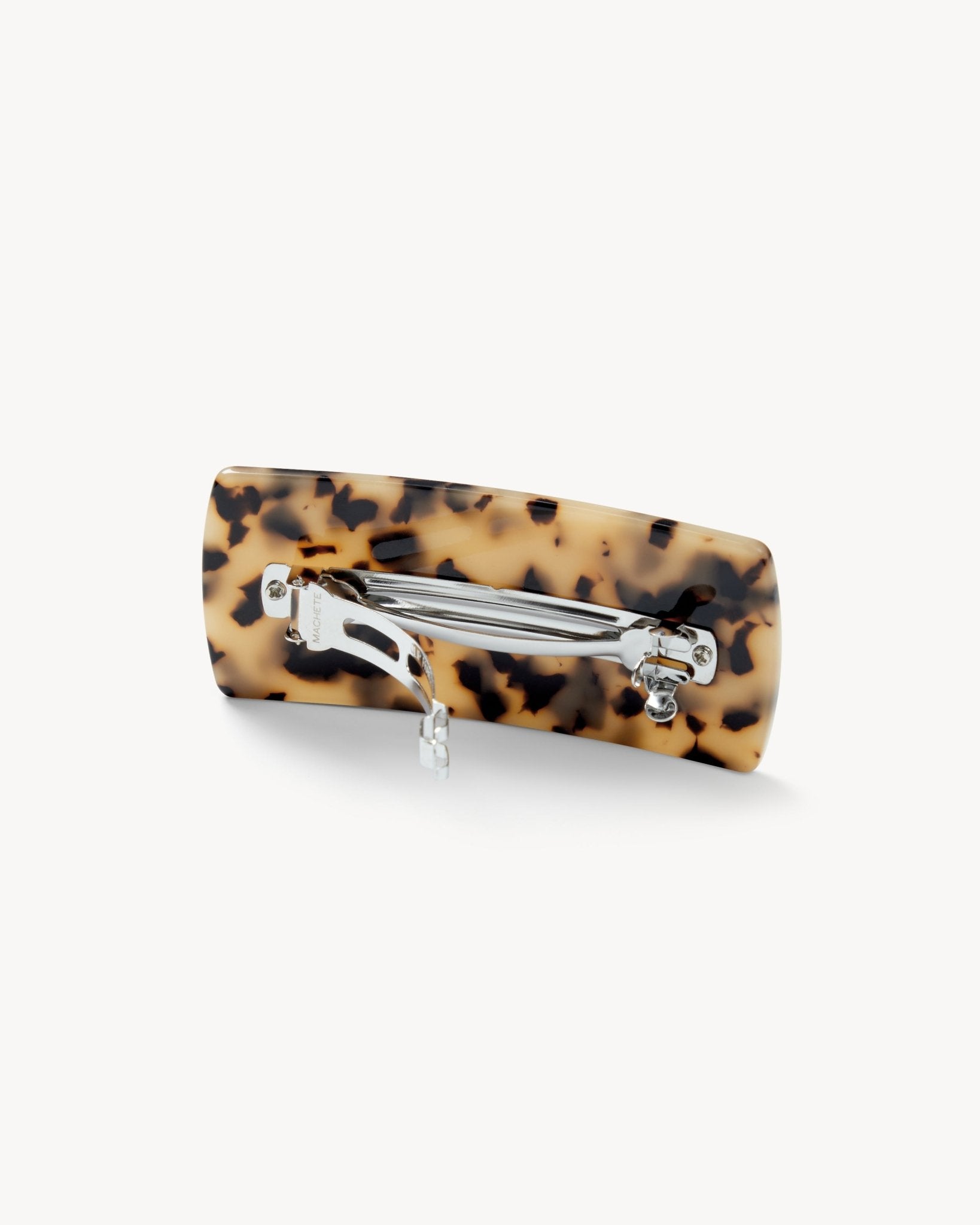 Jumbo Box Barrette in Blonde Tortoise - MACHETE