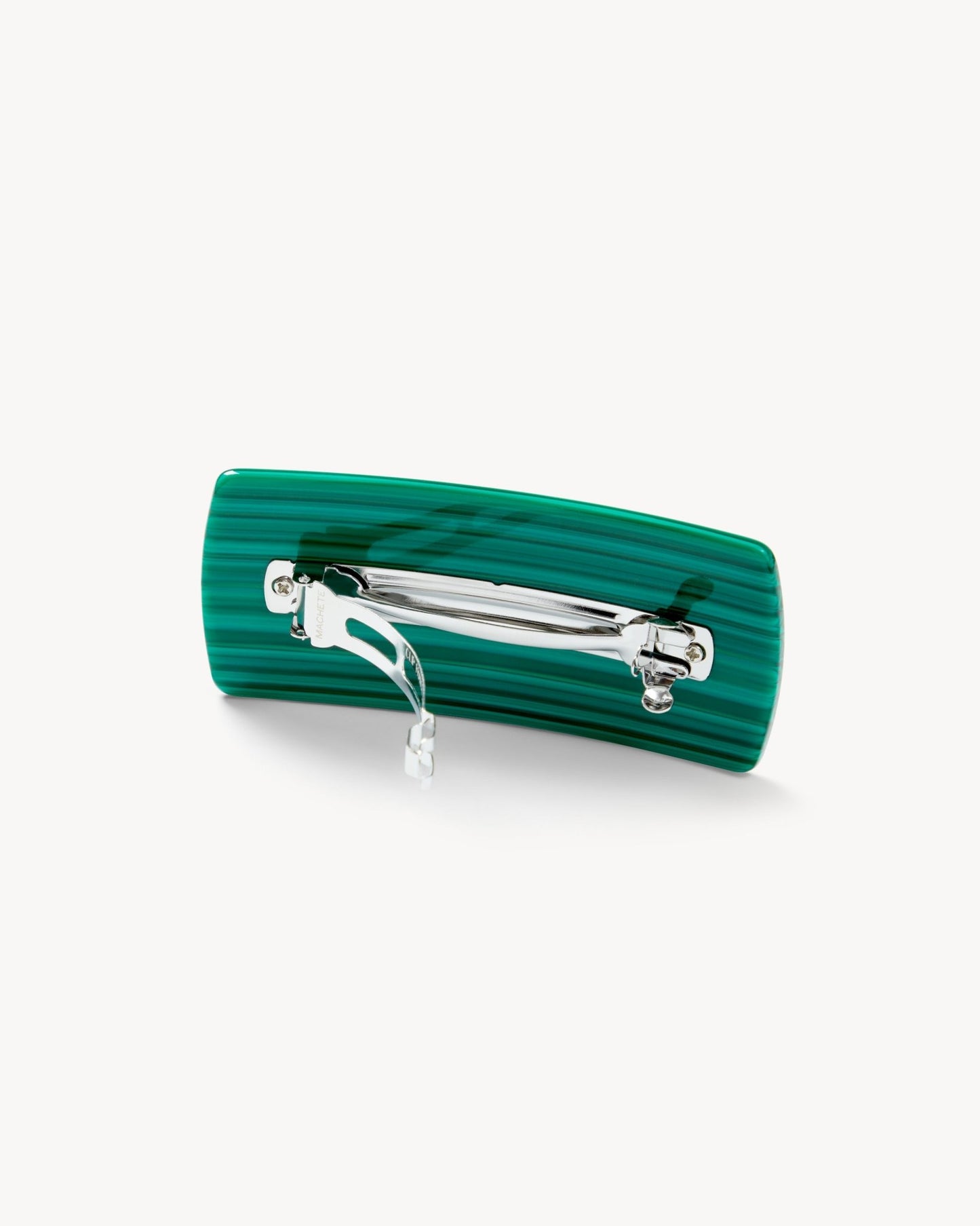 Jumbo Box Barrette in Malachite - MACHETE