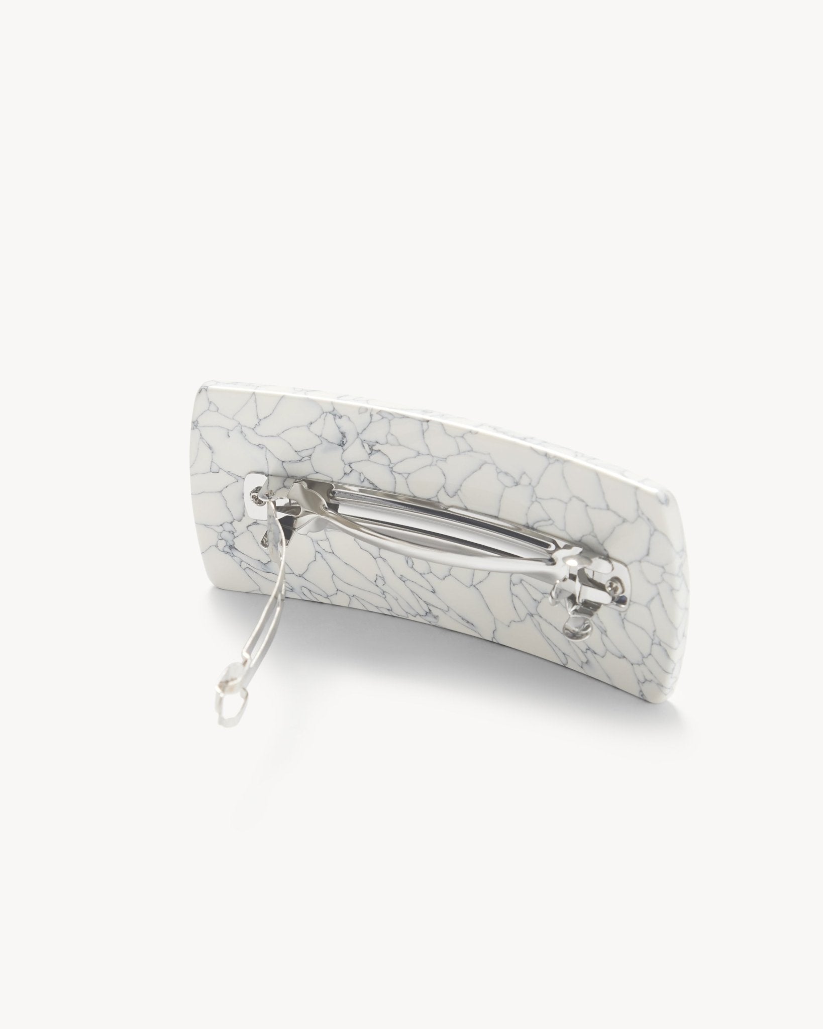 Jumbo Box Barrette in Marble - MACHETE