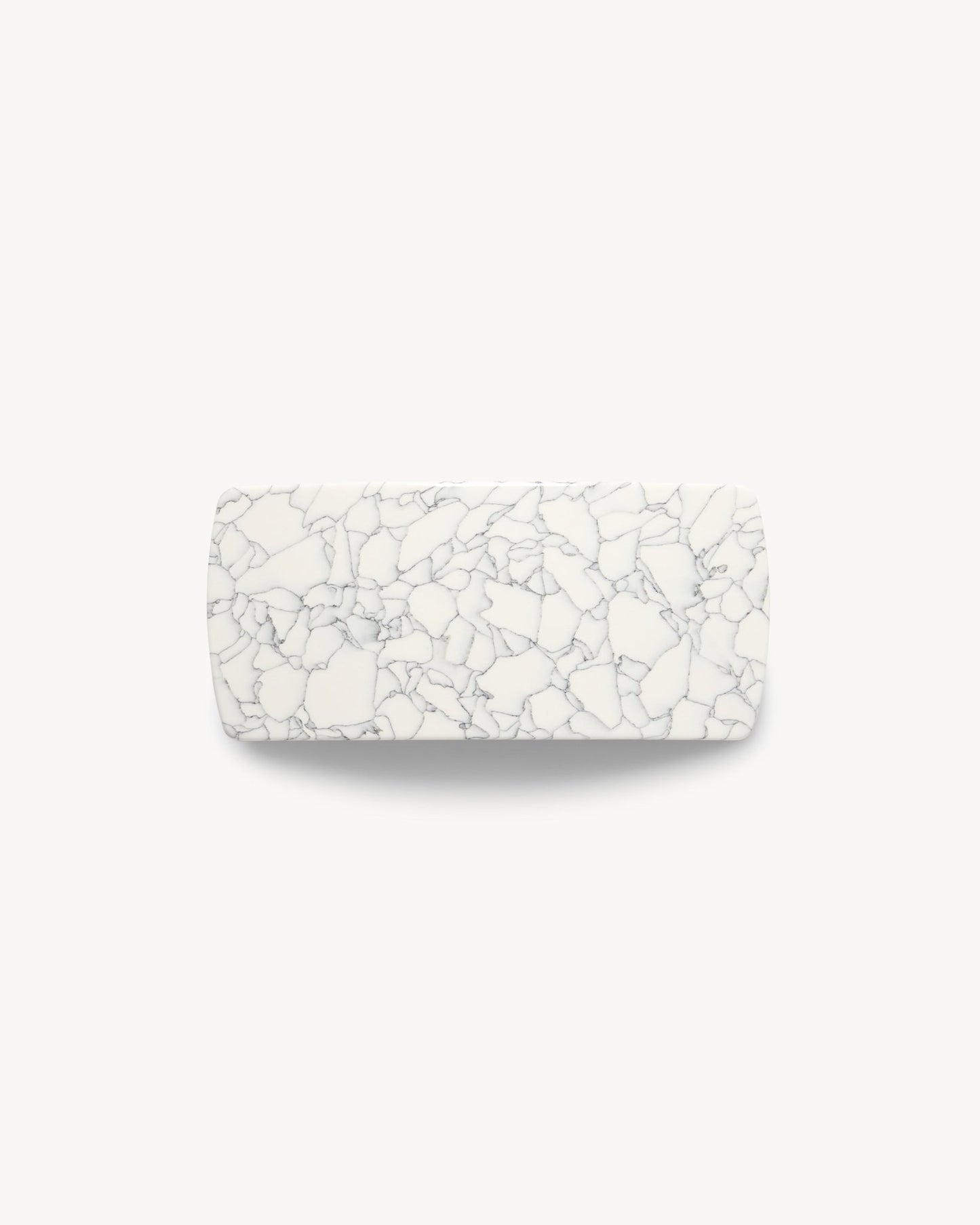 Jumbo Box Barrette in Marble - MACHETE