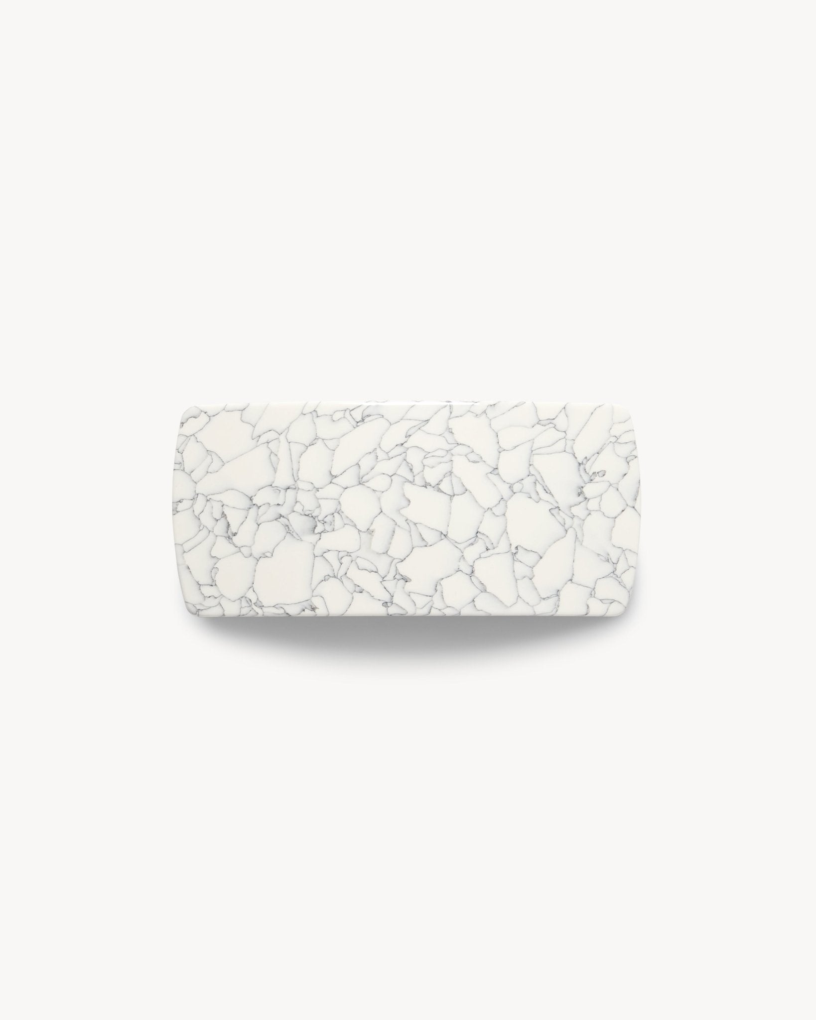 Jumbo Box Barrette in Marble - MACHETE