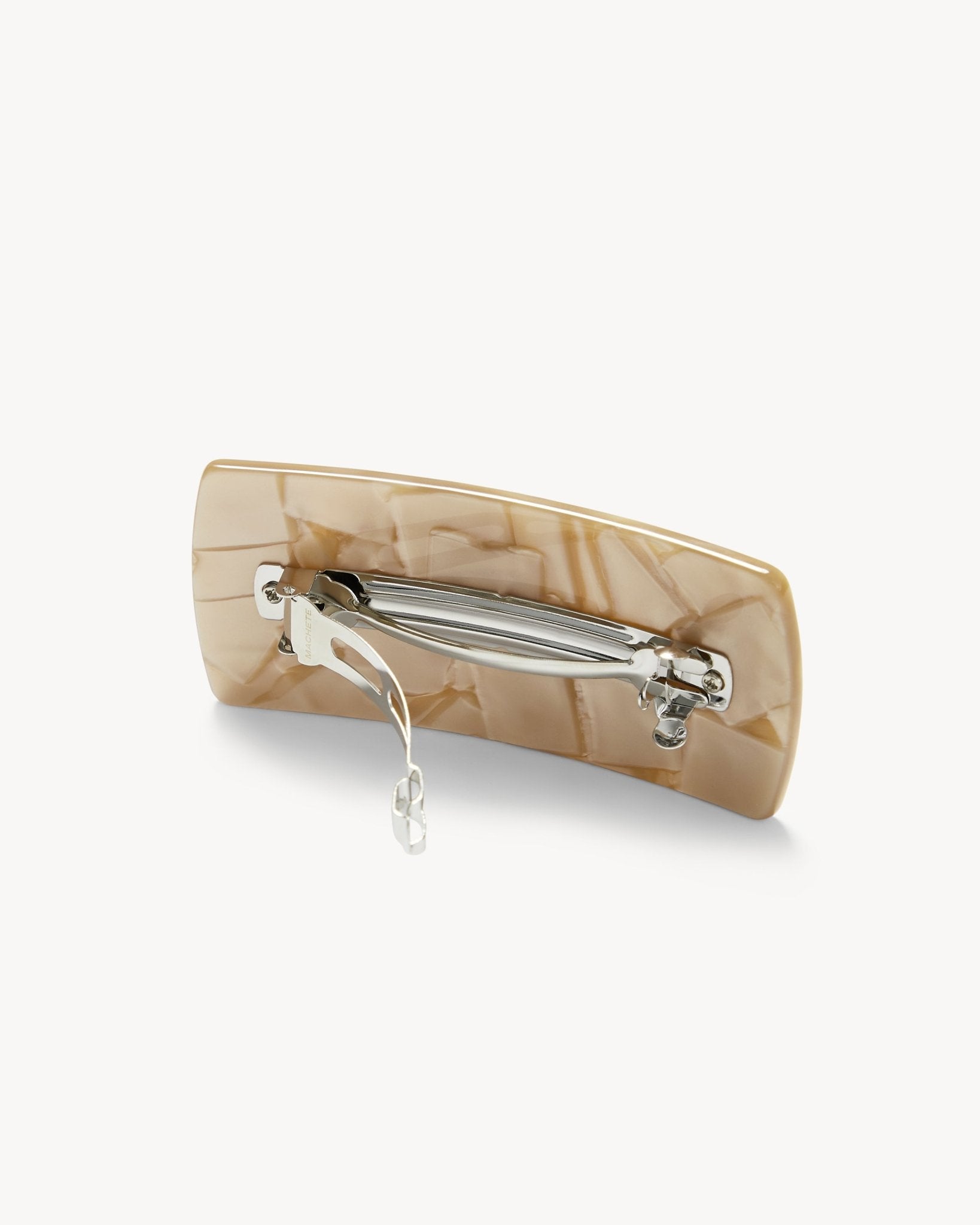 Jumbo Box Barrette in Sand Shell - MACHETE