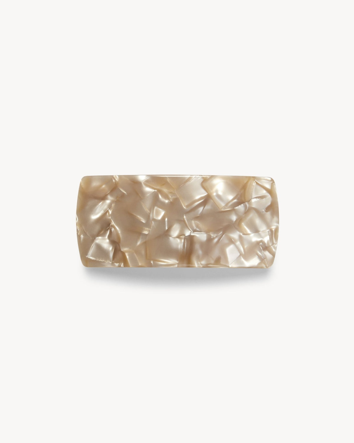 Jumbo Box Barrette in Sand Shell - MACHETE