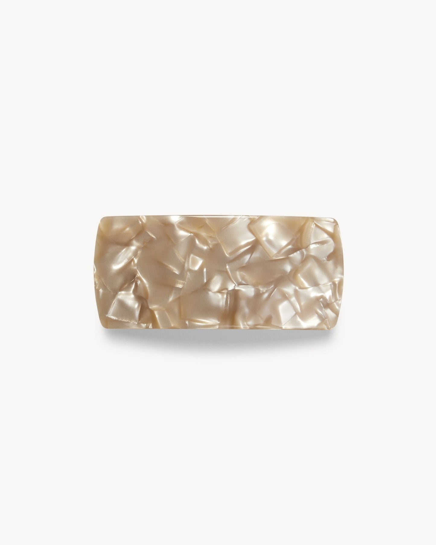 Jumbo Box Barrette in Sand Shell - MACHETE