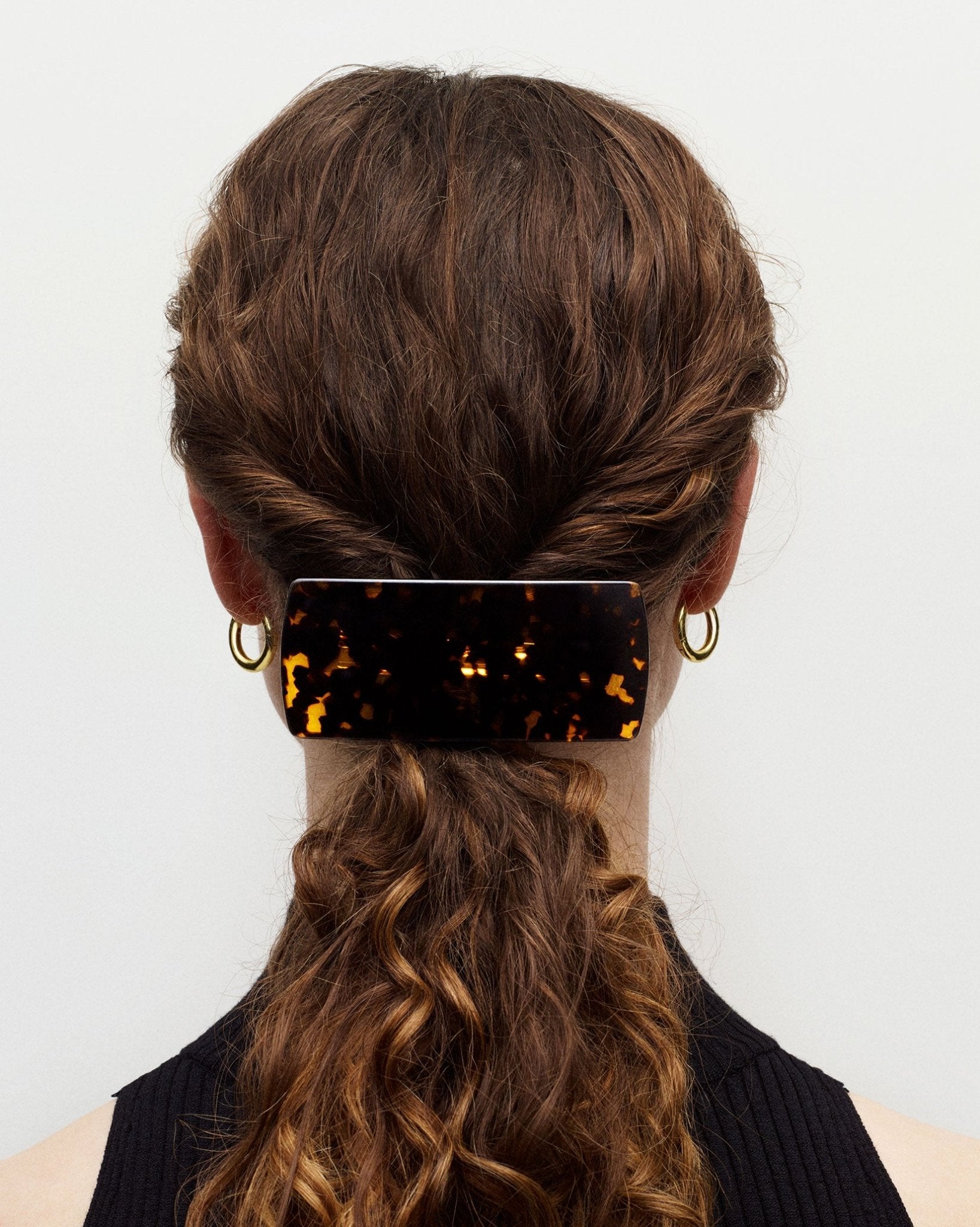 Jumbo Box Clip in Dark Tortoise