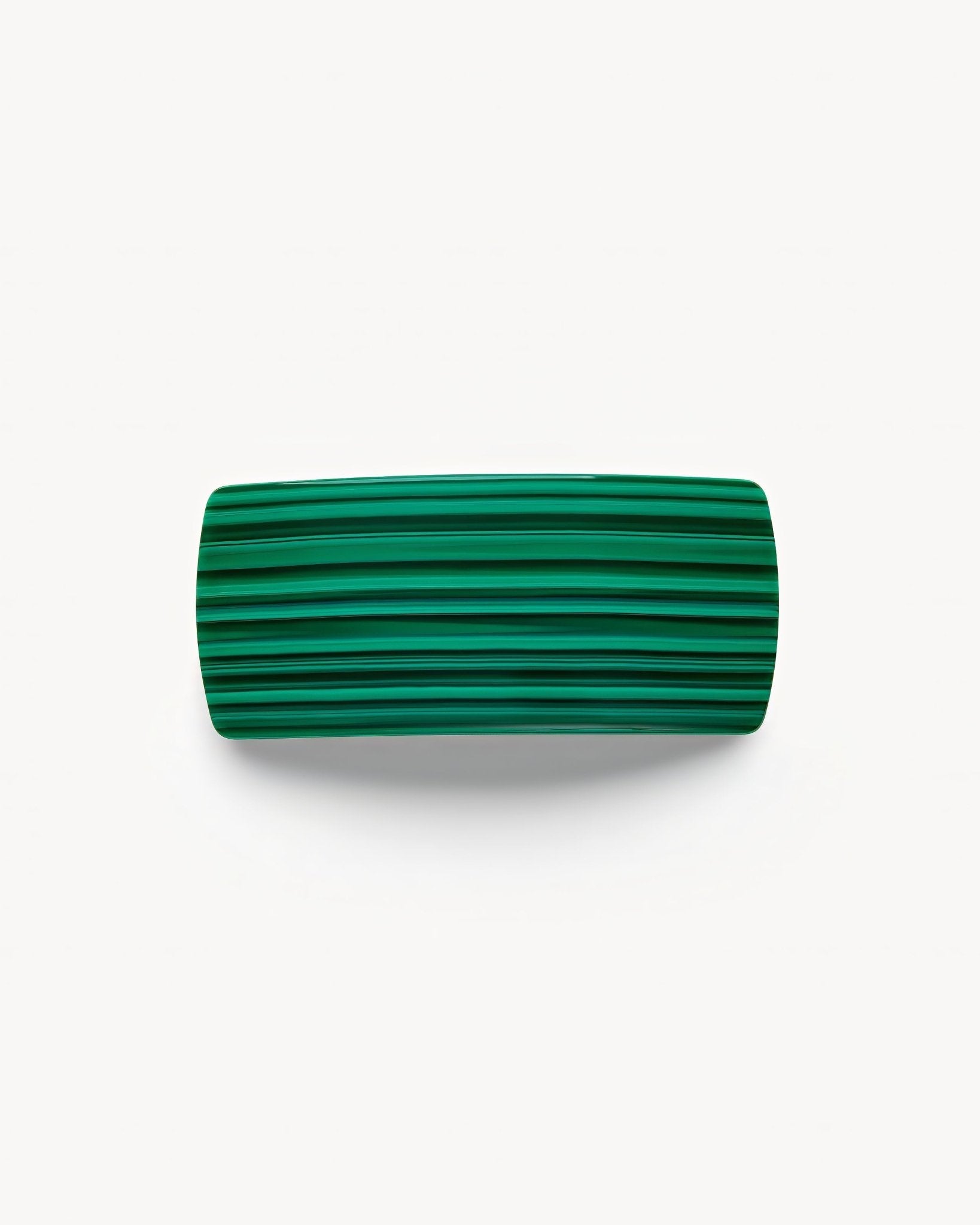 Jumbo Box Clip in Malachite