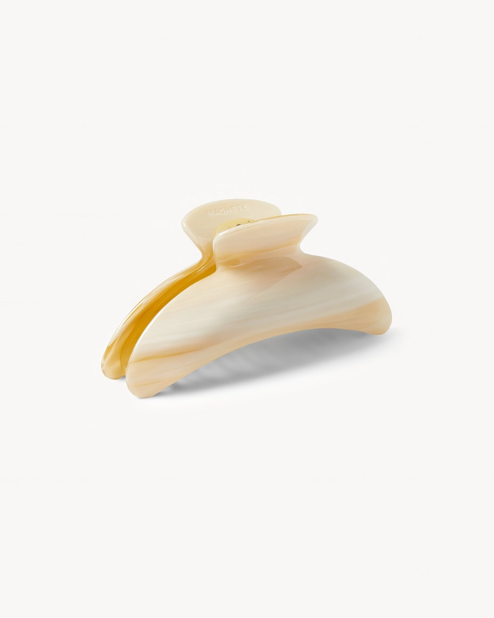 Jumbo Heirloom Hair Claw in Alabaster 