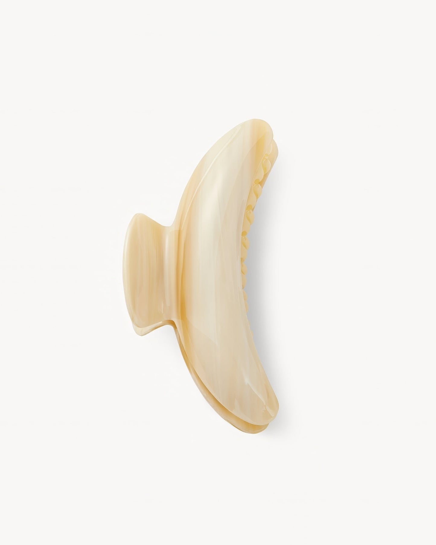 Jumbo Heirloom Hair Claw in Alabaster 
