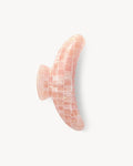 Jumbo Heirloom Claw in Apricot Shell Checker