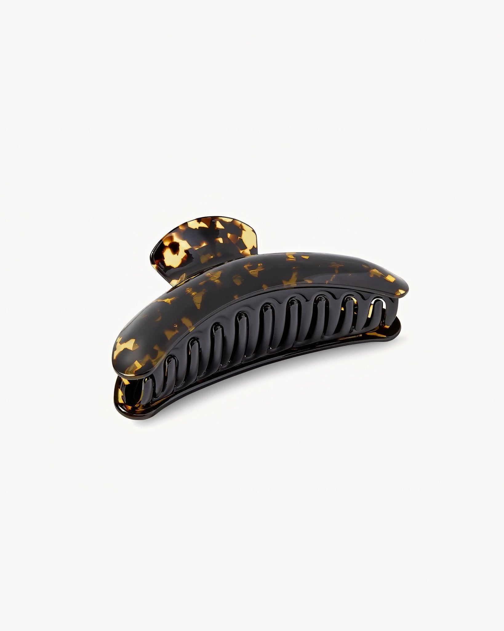 Jumbo Heirloom Hair Claw in Dark Tortoise