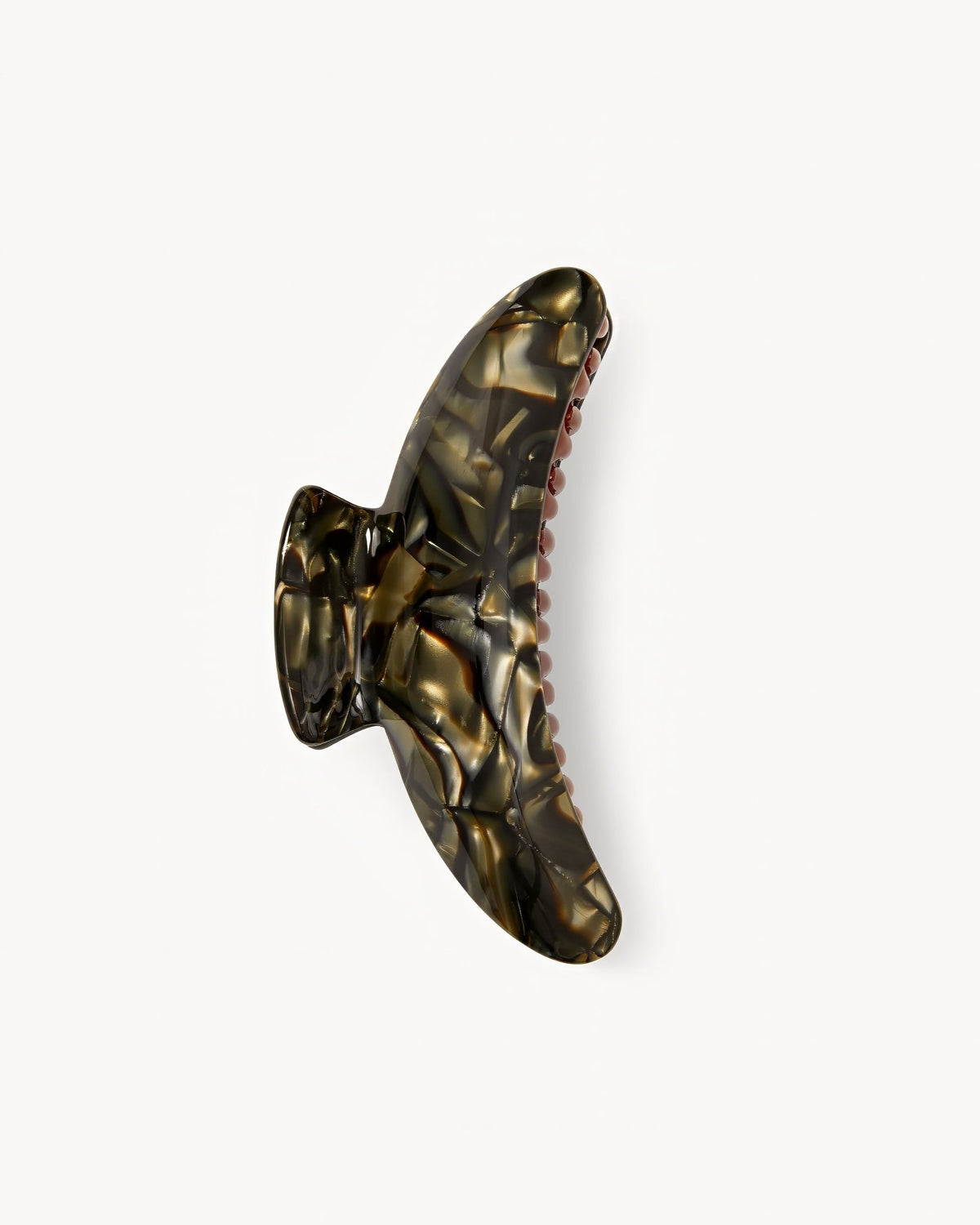 Jumbo Heirloom Hair Claw in Midnight Horn