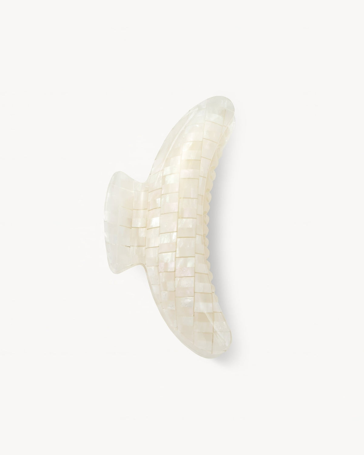 Jumbo Heirloom Hair Claw in Opalite Checker