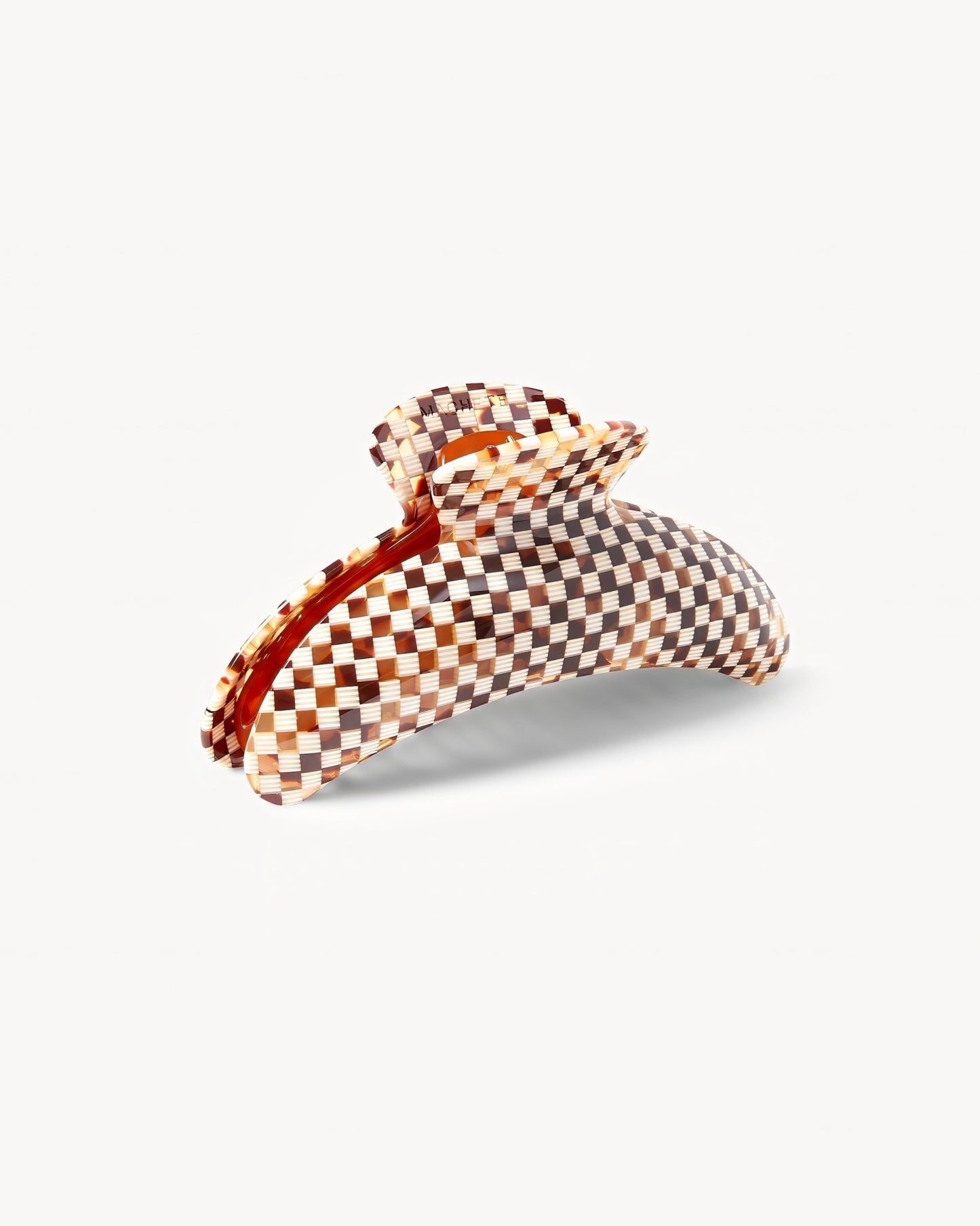 Jumbo Heirloom Hair Claw in Tortoise Checker