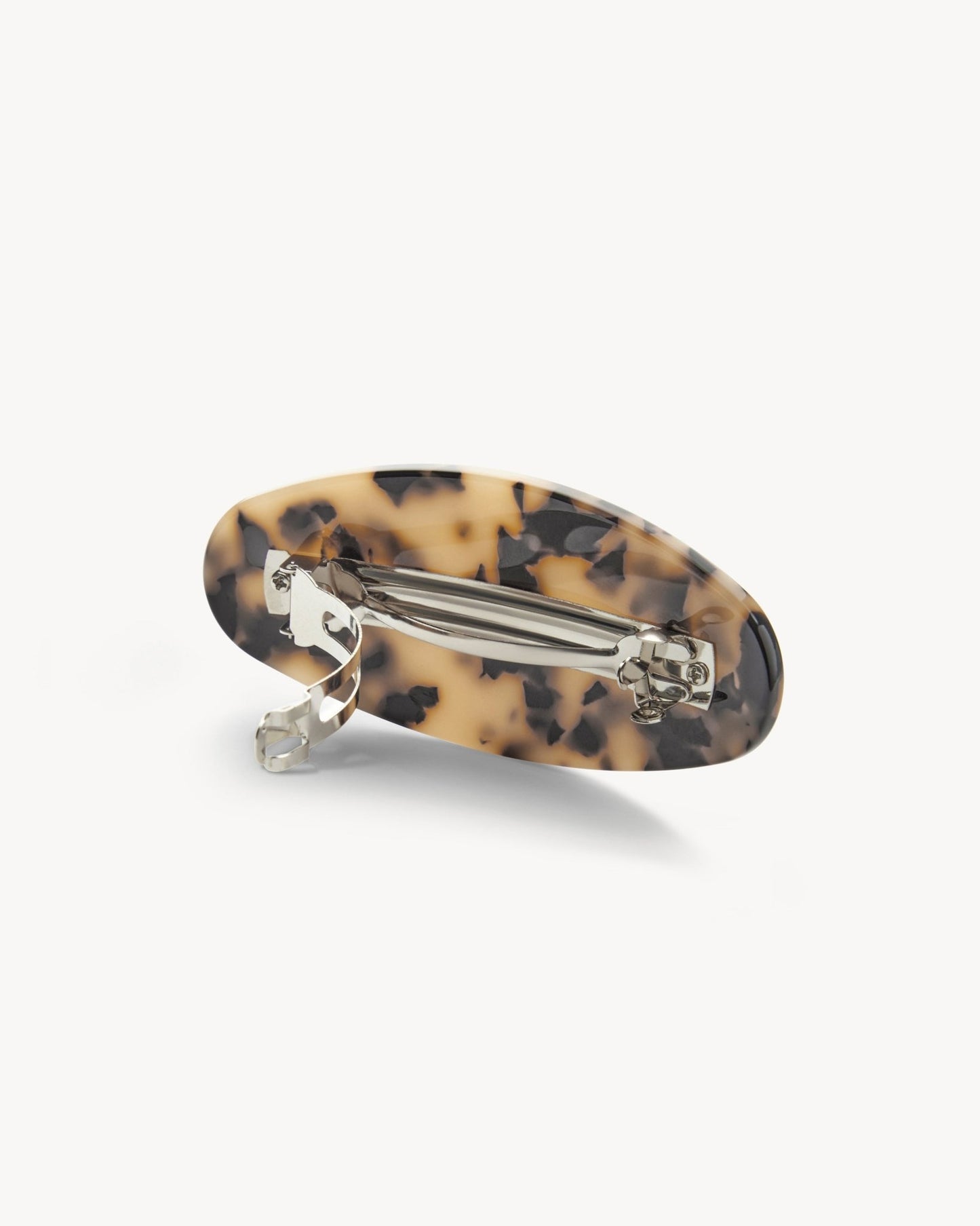 Jumbo Oval Barrette in Blonde Tortoise - MACHETE