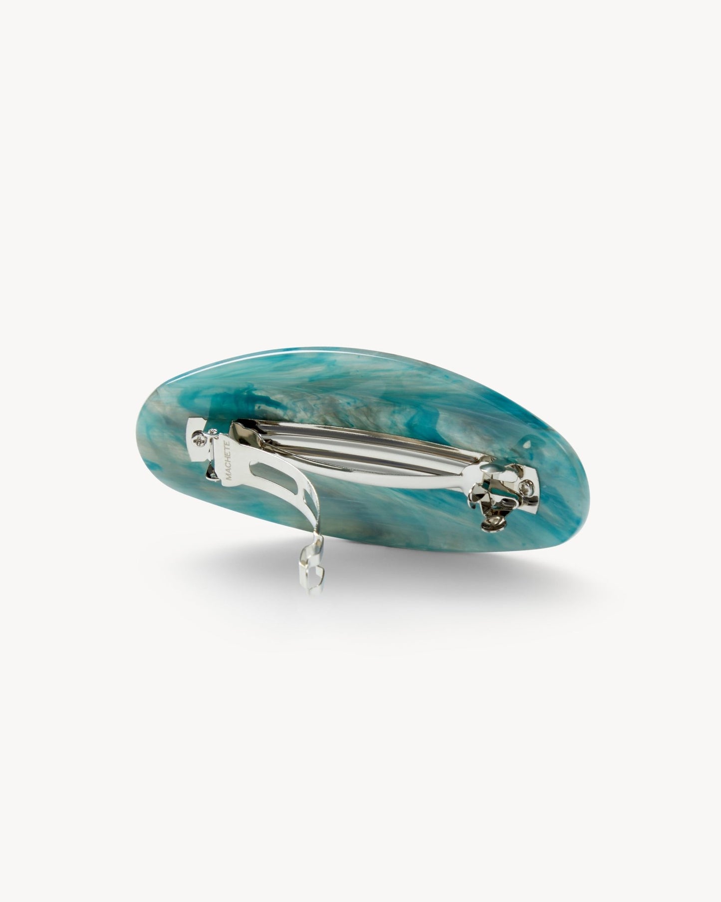 Jumbo Oval Barrette in Jadeite - MACHETE