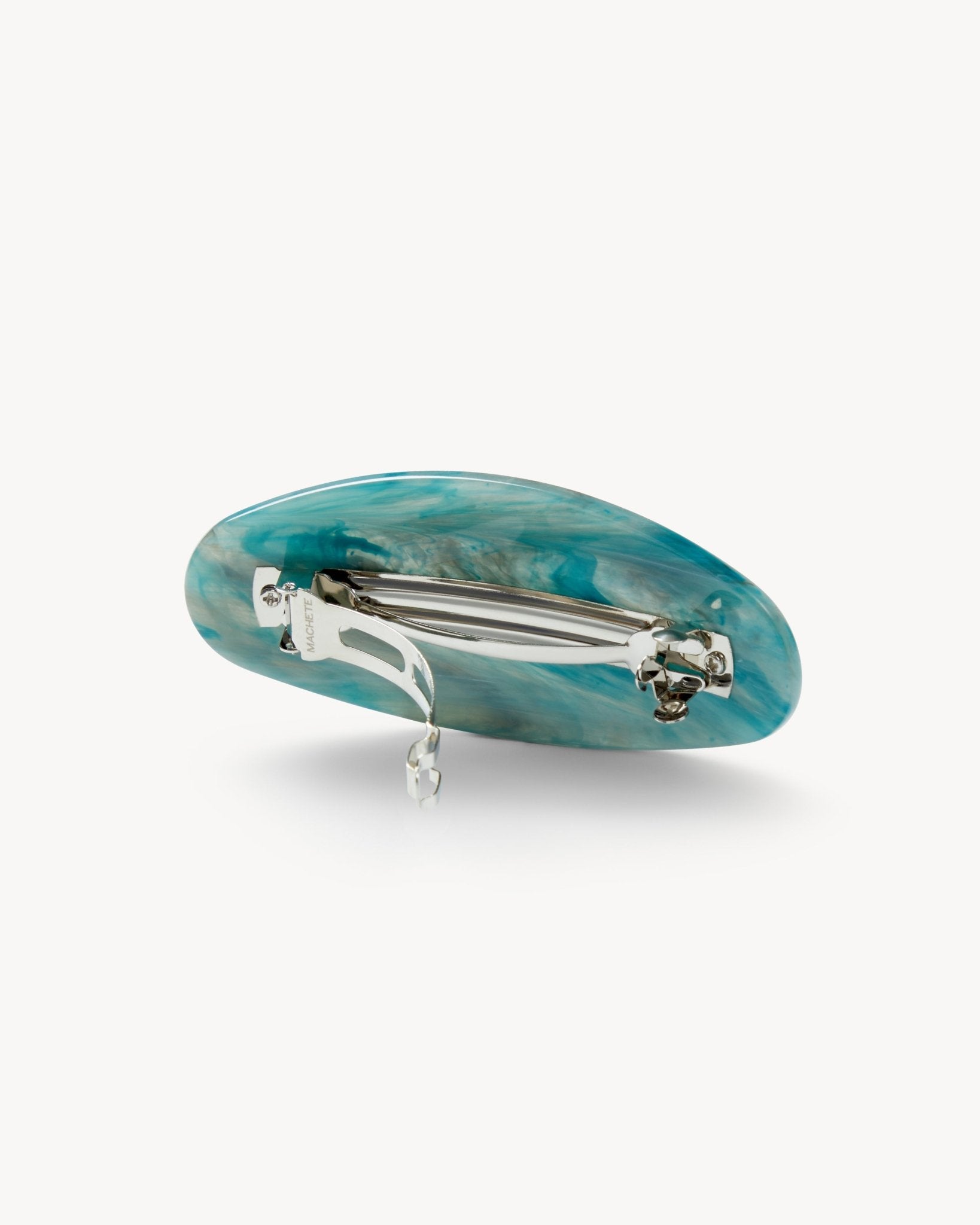 Jumbo Oval Barrette in Jadeite - MACHETE