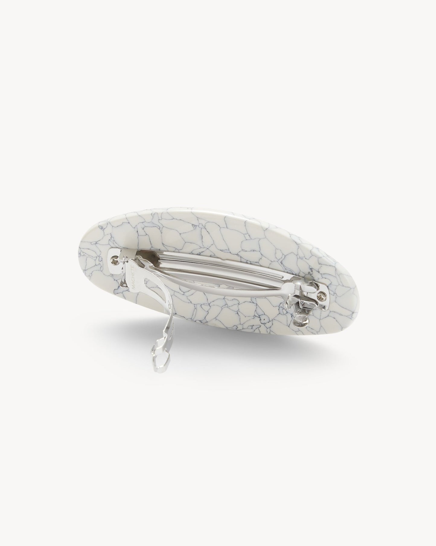 Jumbo Oval Barrette in Marble - MACHETE