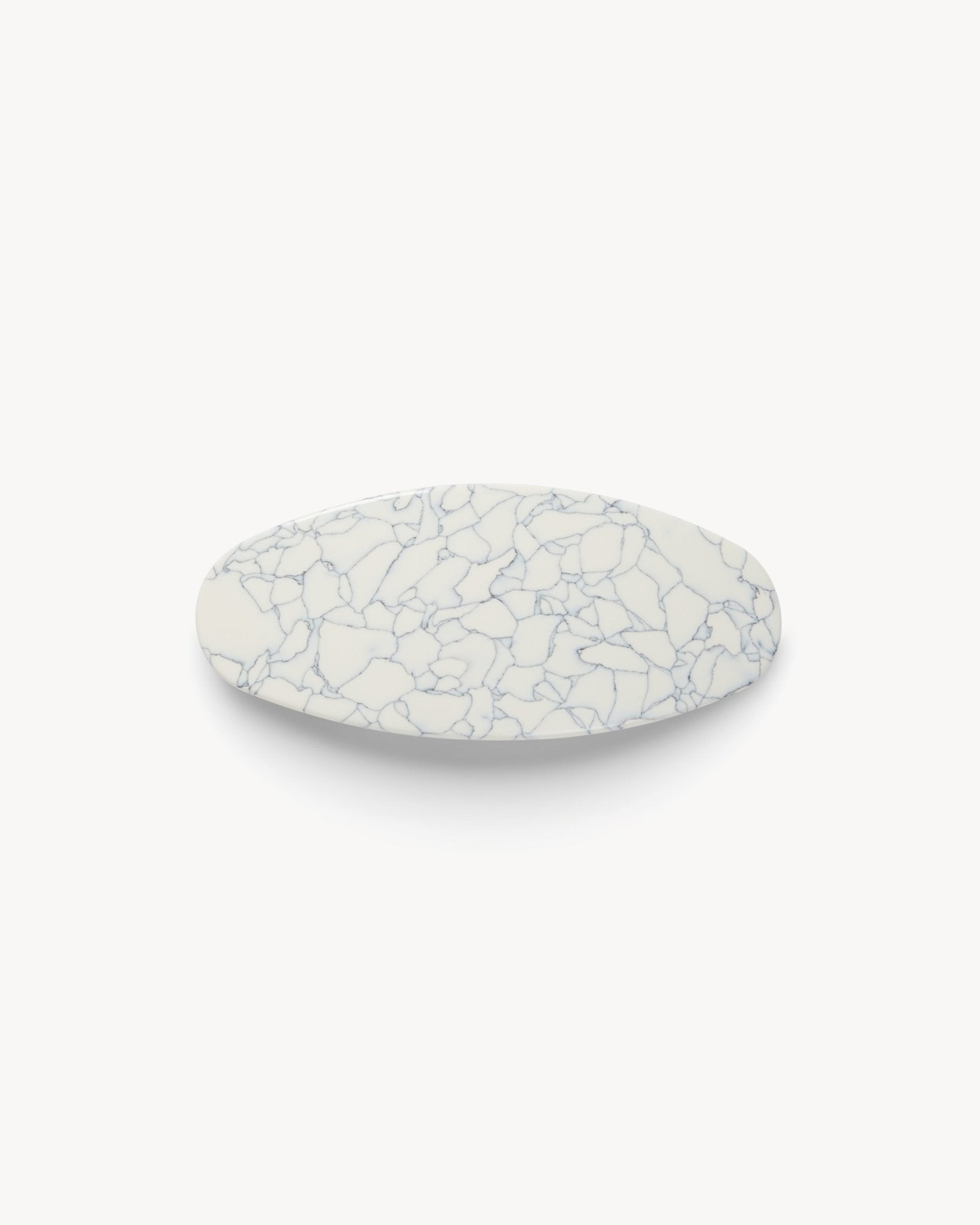 Jumbo Oval Barrette in Marble - MACHETE