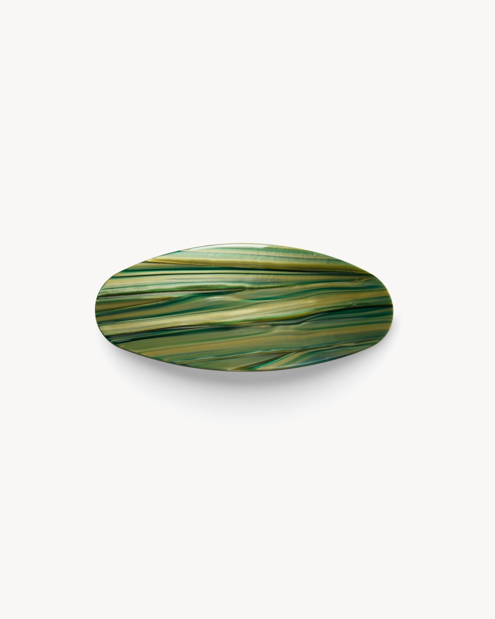 Jumbo Oval Barrette in Meadow - MACHETE