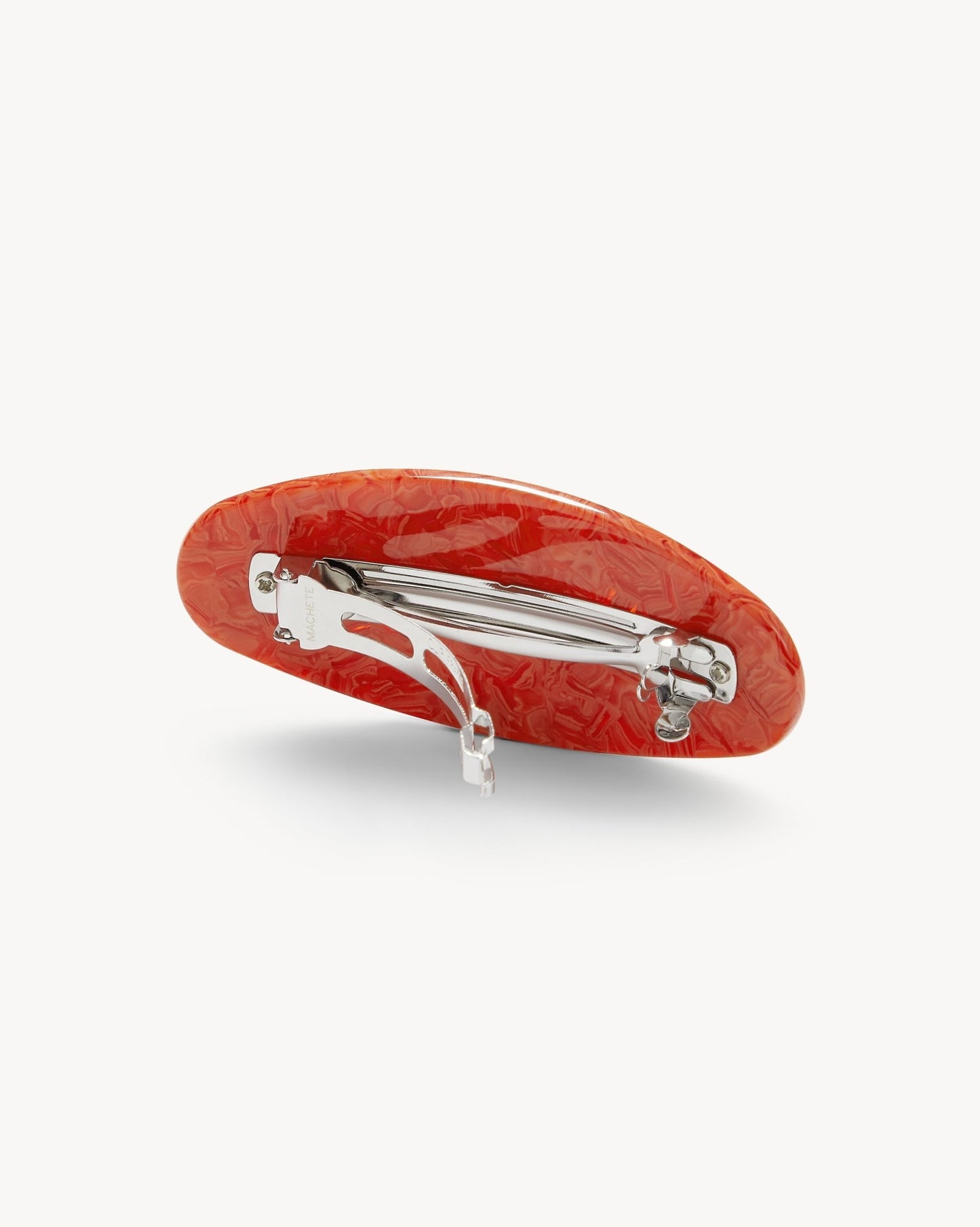 Jumbo Oval Barrette in Poppy - MACHETE