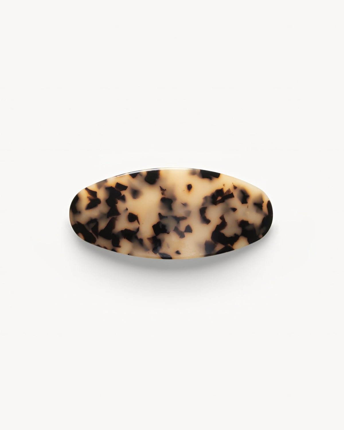 Jumbo Oval Clip in Blonde Tortoise
