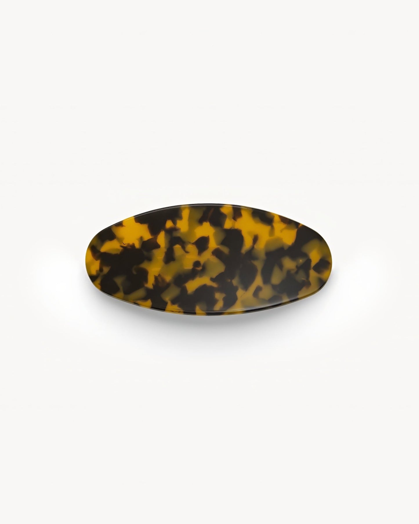 Jumbo Oval Clip in Classic Tortoise