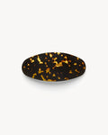 Jumbo Oval Barrette in Dark Tortoise