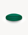 Jumbo Oval Barrette in Malachite