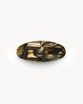 Jumbo Oval Barrette in Midnight Horn