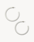 Large Hoops in Light Grey