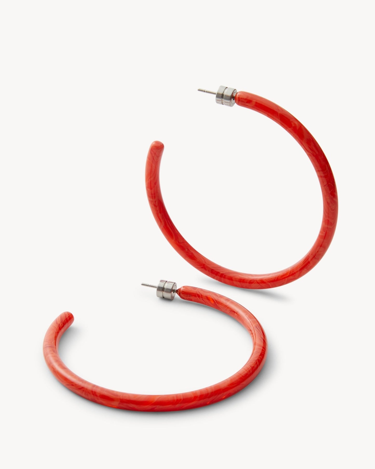 Large Hoops in Poppy - MACHETE