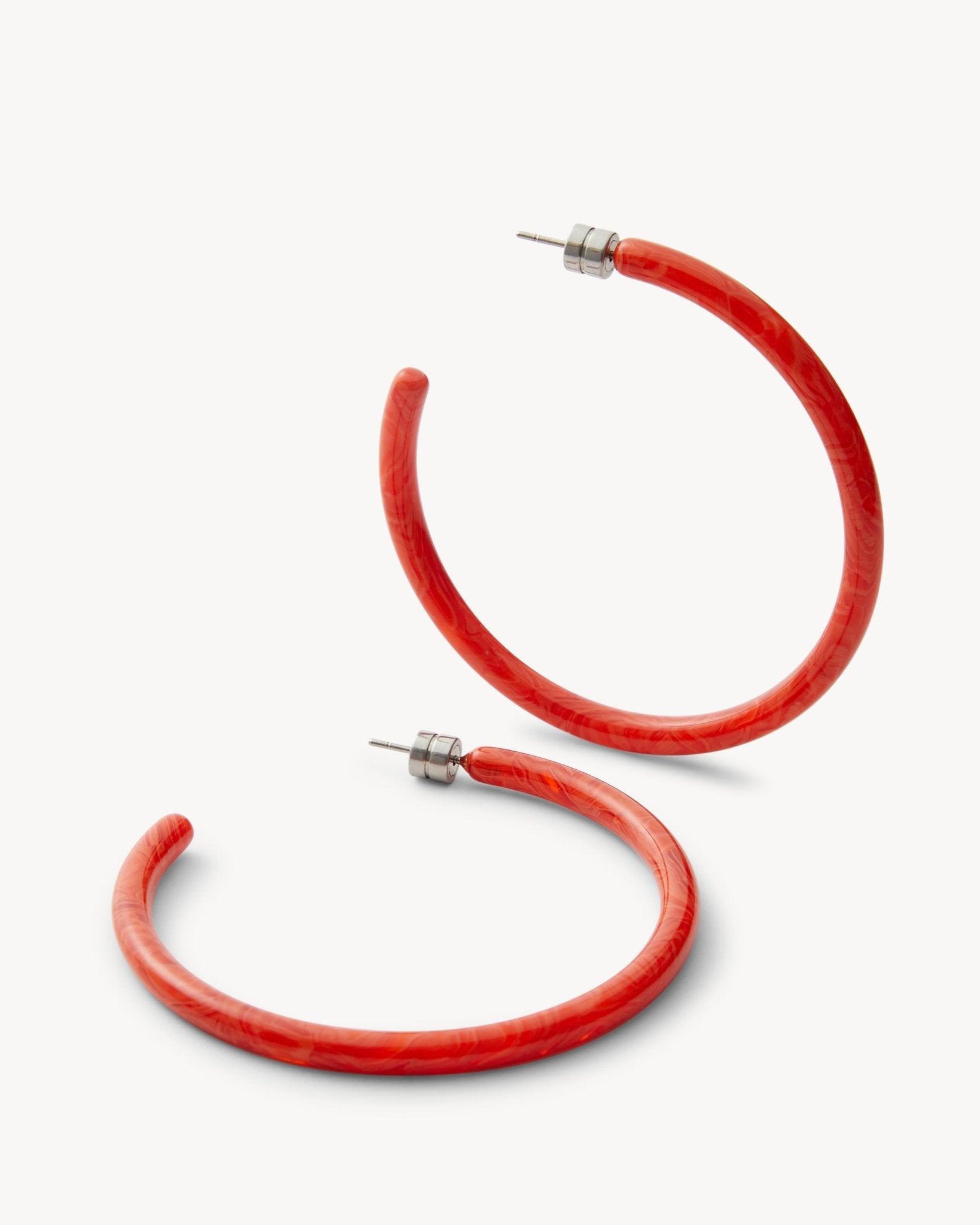 Large Hoops in Poppy - MACHETE