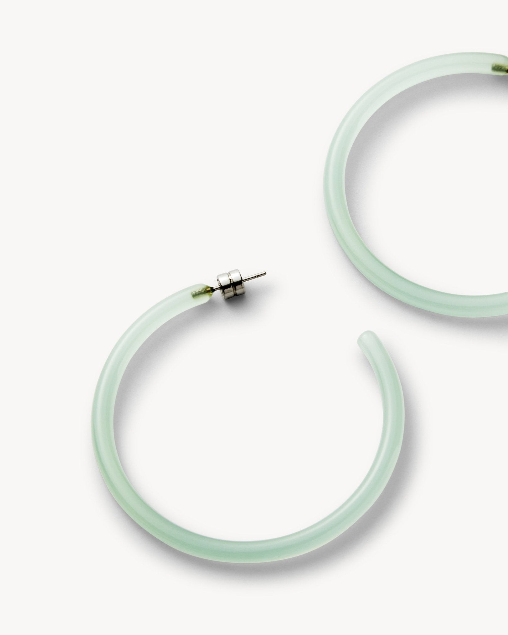 Large Hoops in Sea Glass - MACHETE