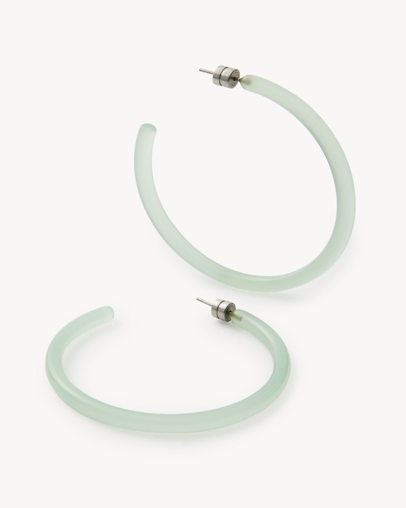 Large Hoops in Sea Glass - MACHETE