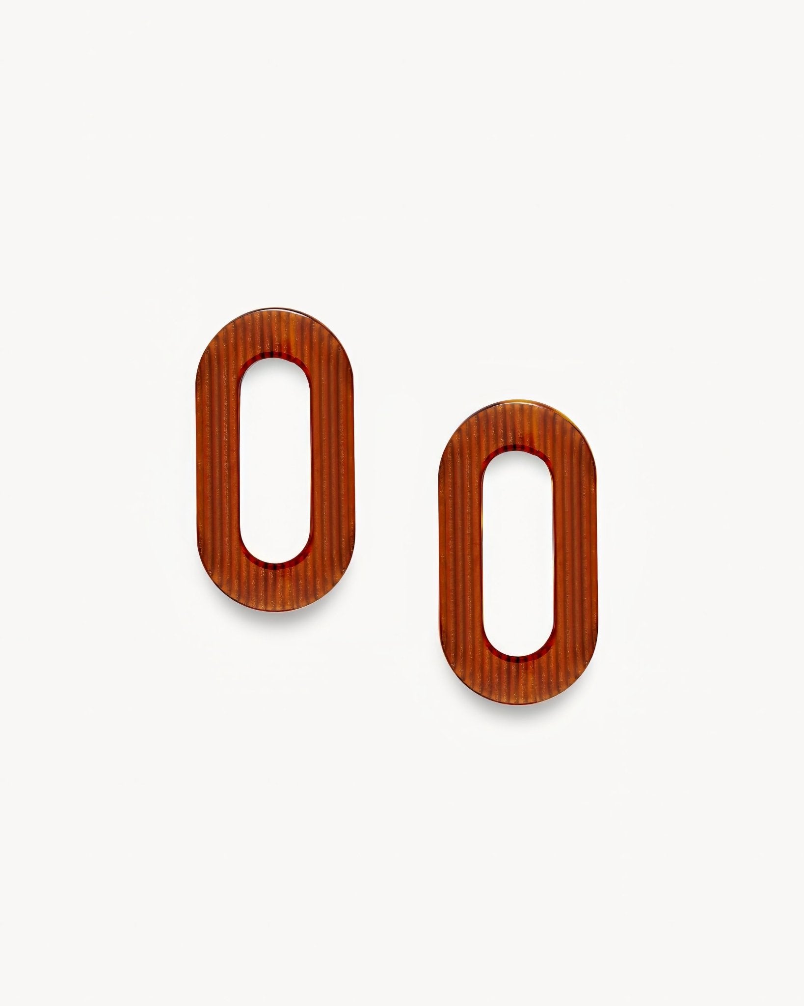 Link Charms in Dark Tortoise Stripe - MACHETE