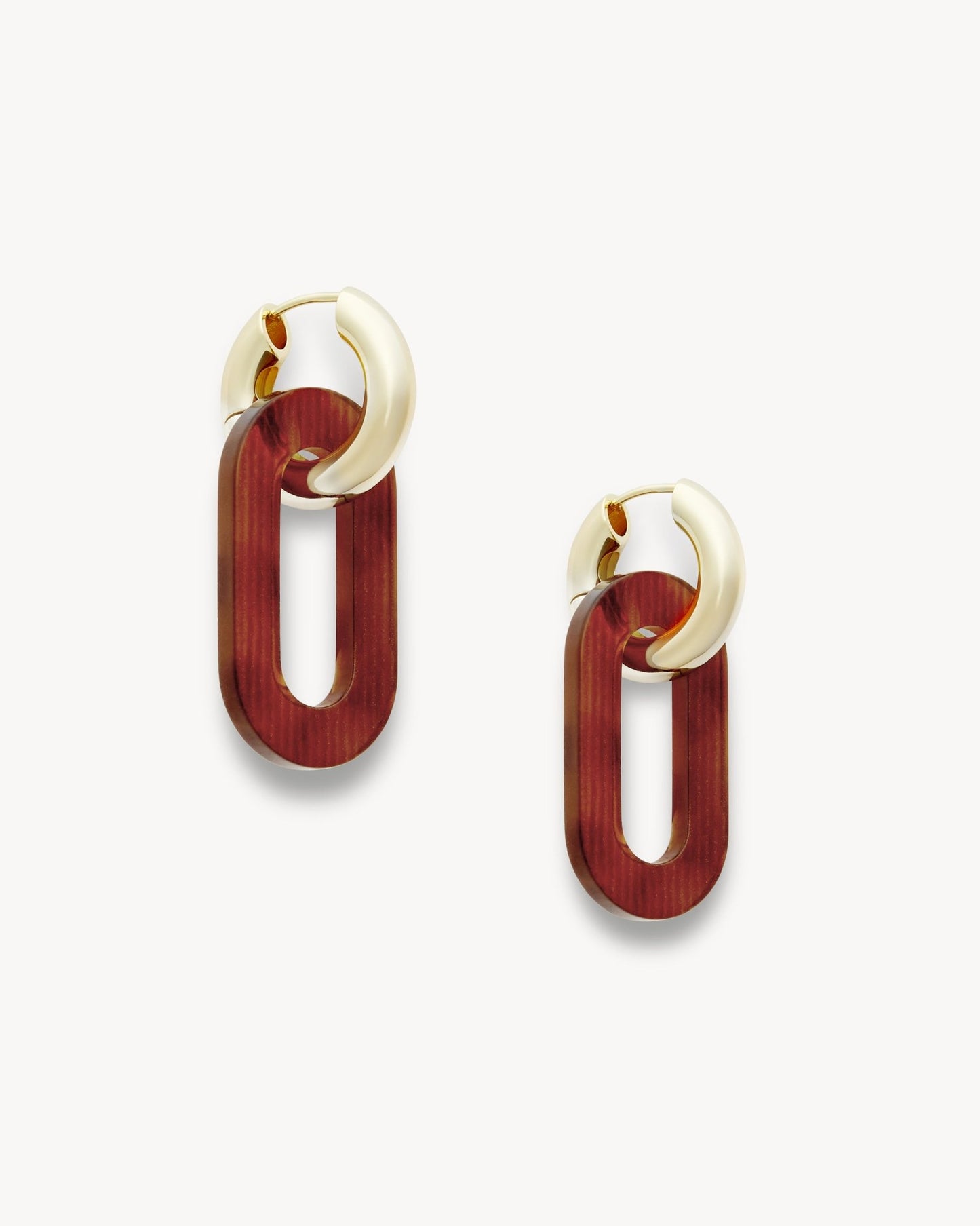 Link Charms in Dark Tortoise Stripe - MACHETE