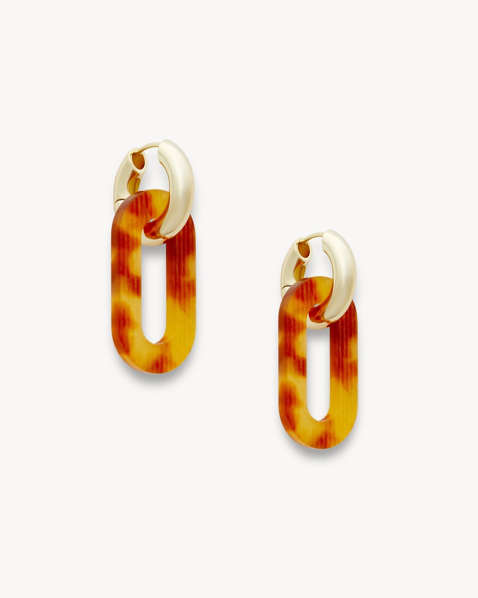 Link Charms in Light Tortoise Stripe - MACHETE