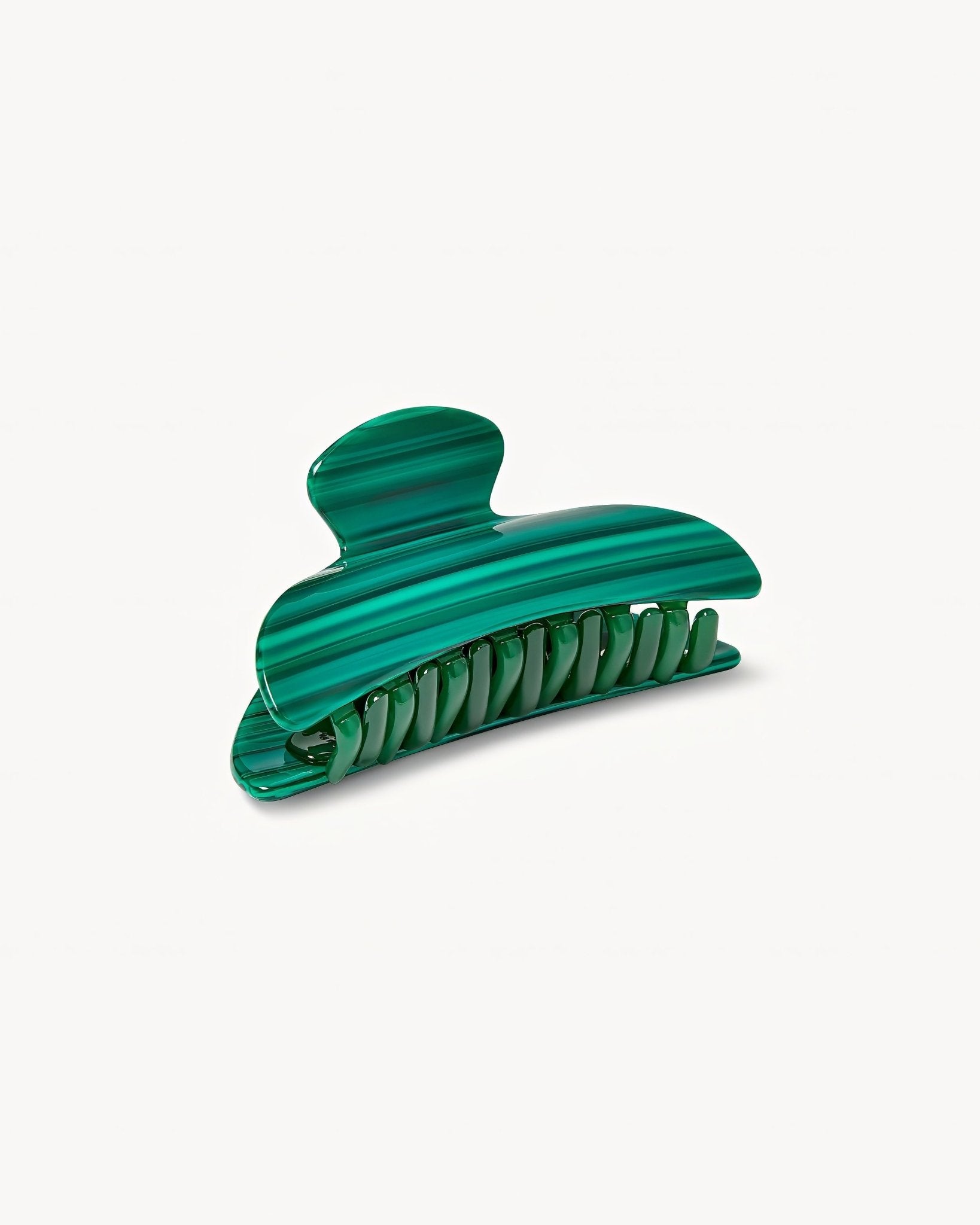 Midi Heirloom Hair Claw in Malachite