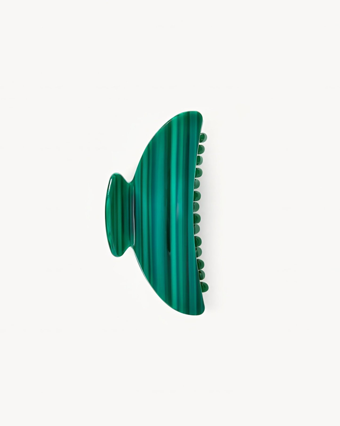 Midi Heirloom Hair Claw in Malachite