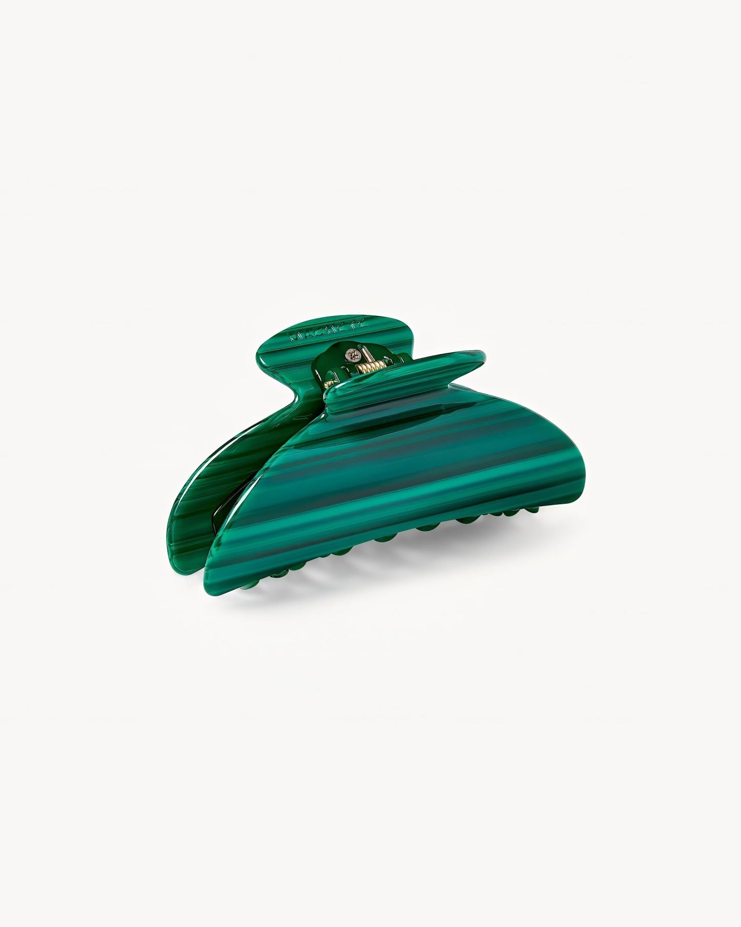 Midi Heirloom Hair Claw in Malachite