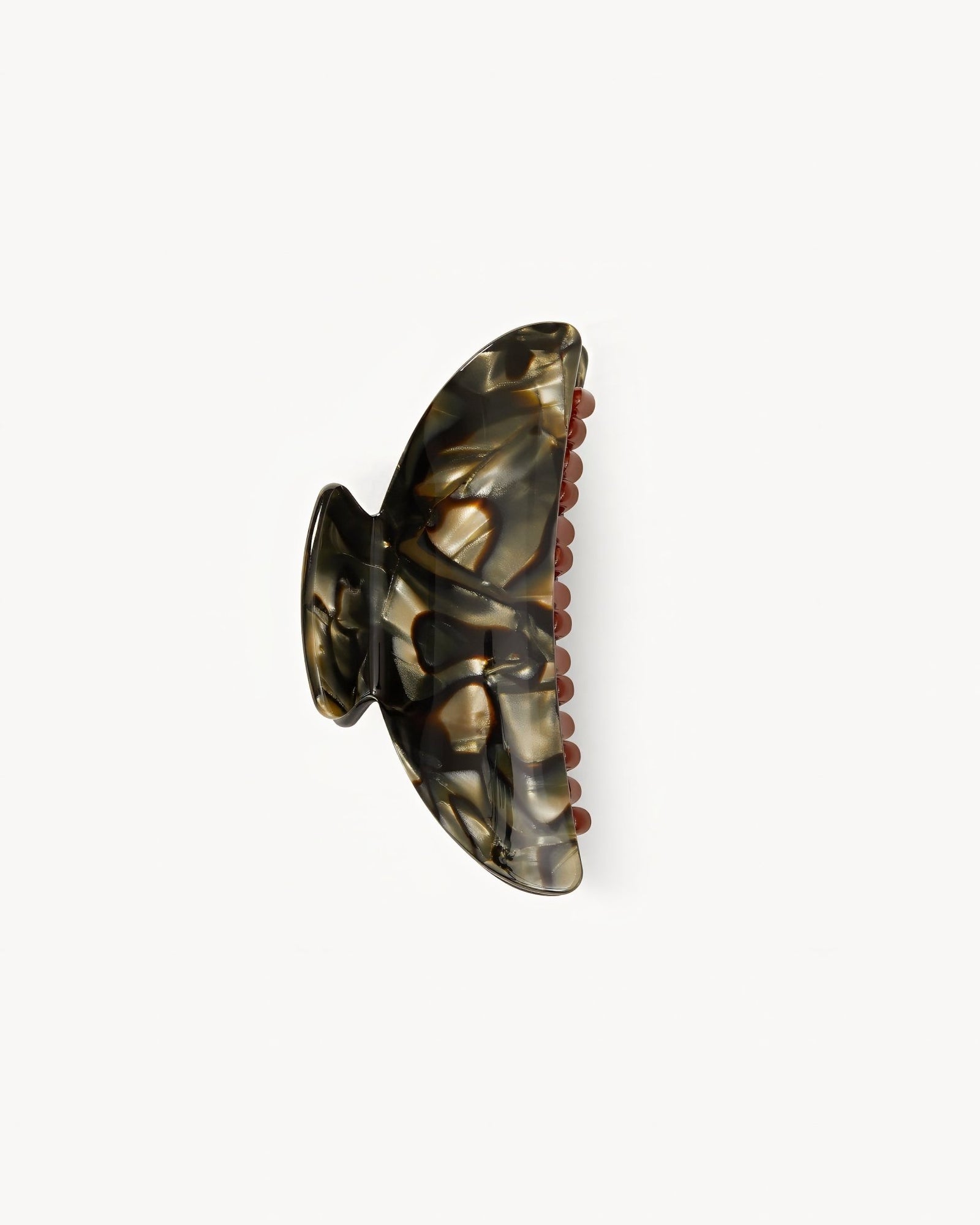 Midi Heirloom Hair Claw in Midnight Horn